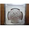 Image 2 : 2009 RUSSIA SILVER 3 ROUBLE NGC MS69