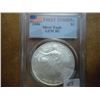 Image 1 : 2006 AMERICAN SILVER EAGLE PCGS GEM BU 1ST STRIKE