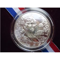 1999-P DOLLEY MADISON UNC SILVER DOLLAR