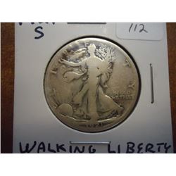 1921- S WALKING LIBERTY HALF DOLLAR KEY DATE