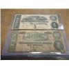 Image 1 : CONFEDERATE NOTES 1864 $5 AND 1864 $10