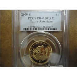 2009-S NATIVE AMERICAN DOLLAR PCGS PR69 DCAM