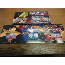 5 ASSORTED 50 STATE QUARTERS P & D UNC SETS