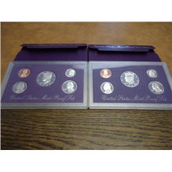 1992 & 1993 US PROOF SETS (WITH BOXES)