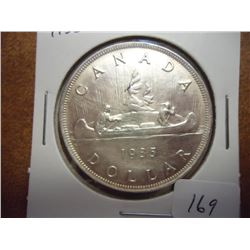 1935 CANADA SILVER DOLLAR CLEANED