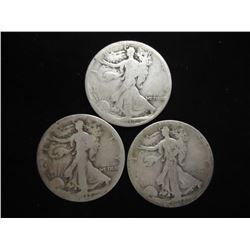 1917,17-S REV & 1918-S WALKING LIBERTY HALVES