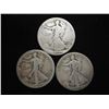 Image 1 : 1917,17-S REV & 1918-S WALKING LIBERTY HALVES