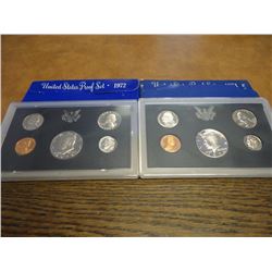 1971 & 1972  US PROOF SETS (WITH BOXES)