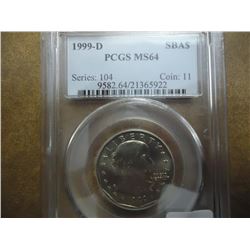 1999-D SBA DOLLAR PCGS MS64