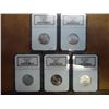 Image 1 : ALL 5-2005-P SMS 50 STATE QUARTERS NGC SLABS