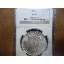 1896 MORGAN SILVER DOLLAR NGC MS64