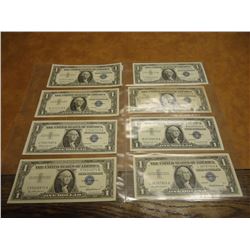 3-1957,2-1957-A & 3-1957-B $1 SILVER CERTIFICATES