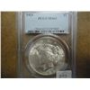 Image 1 : 1923 PEACE SILVER DOLLAR PCGS MS62