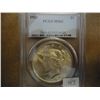 Image 1 : 1923 PEACE SILVER DOLLAR PCGS MS62 TONED ON REV.
