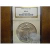 Image 1 : 2000 AMERICAN SILVER EAGLE NGC MS69