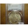 Image 1 : 1923 PEACE SILVER DOLLAR PCGS MS62