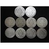 Image 2 : 10 ASSORTED 1890'S & 91'S SEATED LIBERTY DIMES