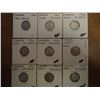 1940,42,43,46,50,52,55,56 & 59 CANADA SILVER 10c