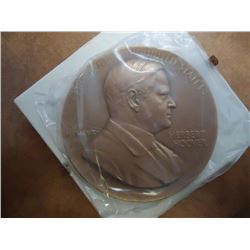 US MINT LIST MEDAL #130 3" BRONZE HERBERT HOOVER