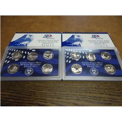 2003 & 2005 US 50 STATE QUARTERS PROOF SETS