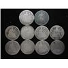 Image 1 : 10 ASSORTED 1850'S SEATED LIBERTY DIMES