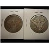 Image 2 : 1897 & 1915-D BARBER HALF DOLLARS
