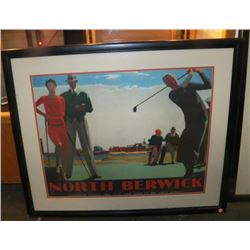 North Berwick Golfing Poster