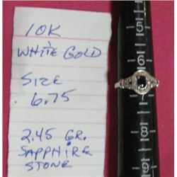 Ladies 10K Sapphire Ring