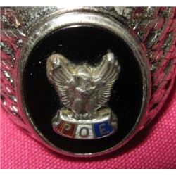 Mans .925 Sterling Ring  F. O. E.