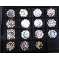 15-Elvis Presley Painted & Colonized Coins