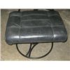 Image 2 : Black Leather Chair & Ottoman