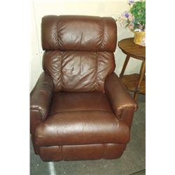 Plum Color Leather Recliner Chair