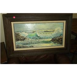 Oil on Canvas Landscape Signed
