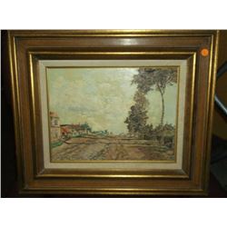 Landscape Oil On Canvas Signed