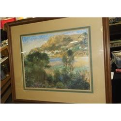 Large Landscape Under Glass