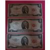 Image 1 : 3-Two Dollar Red Seals