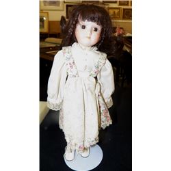 Porcelain Doll on Stand