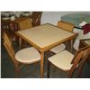 Image 1 : Wooden Card Table & Chairs