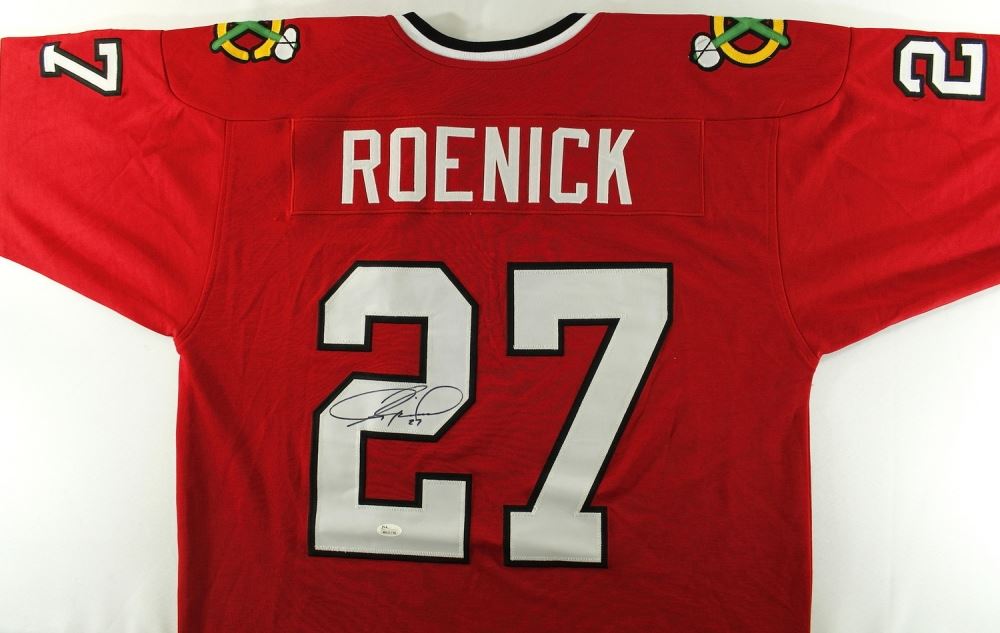 Jeremy Roenick Signed Blackhawks Jersey (JSA COA)