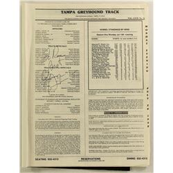 George Steinbrenner Signed Tampa Greyhound Track Program