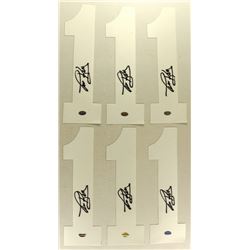 Lot of (6) Tim Kerr #1 Signed Flyers Authentic Jersey Numbers (SI COA)