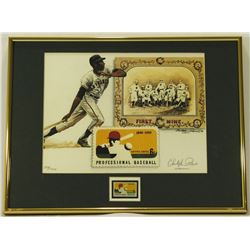 Christopher Paluso Signed Professional Baseball 12x16 Custom Framed First Day Issue Display (PA LOA)