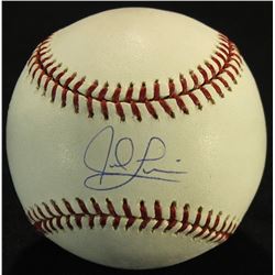 Jed Lowrie Signed OML Baseball (MLB & Steiner COA)