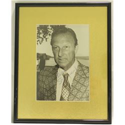 Stan Musial Signed 8x10 Custom Framed Display Inscribed "Best Wishes" (SGC COA)