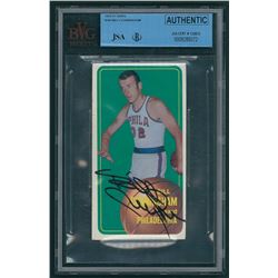 Billy Cunningham Signed 76ers 1970-71 Topps #140 (JSA Encapsulated)