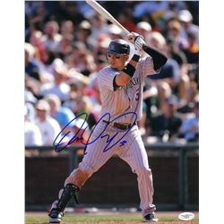 Carlos Gonzalez Signed Rockies 11x14 Photo (JSA COA)