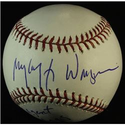 Mykelti Williamson Signed OML Baseball Inscribed "Agent Hastings" (SI COA)