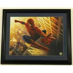 Stan Lee Signed "Spiderman" 21x26 Custom Framed Photo (Stan Lee Hologram)