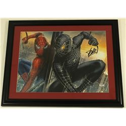Stan Lee Signed "Spiderman" 21x26 Custom Framed Photo (PSA COA & Stan Lee Hologram)