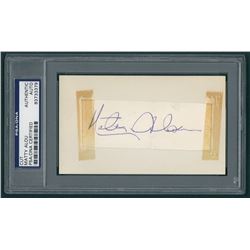 Matty Alou Signed Vintage Cut (PSA Encapsulated)